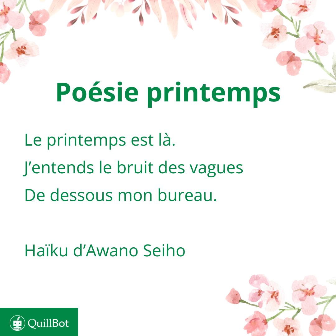 poésie printemps