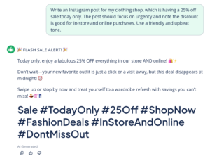 AI social media post generator