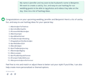 QuillBot's AI hashtag generator