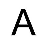 Capital letter A has three strokes