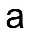 Double-storey lowercase A has a half loop above the circle
