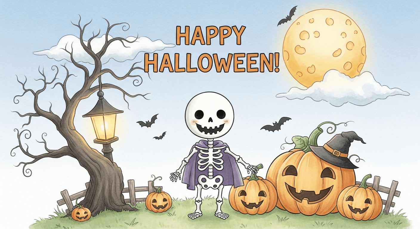 happy halloween cute