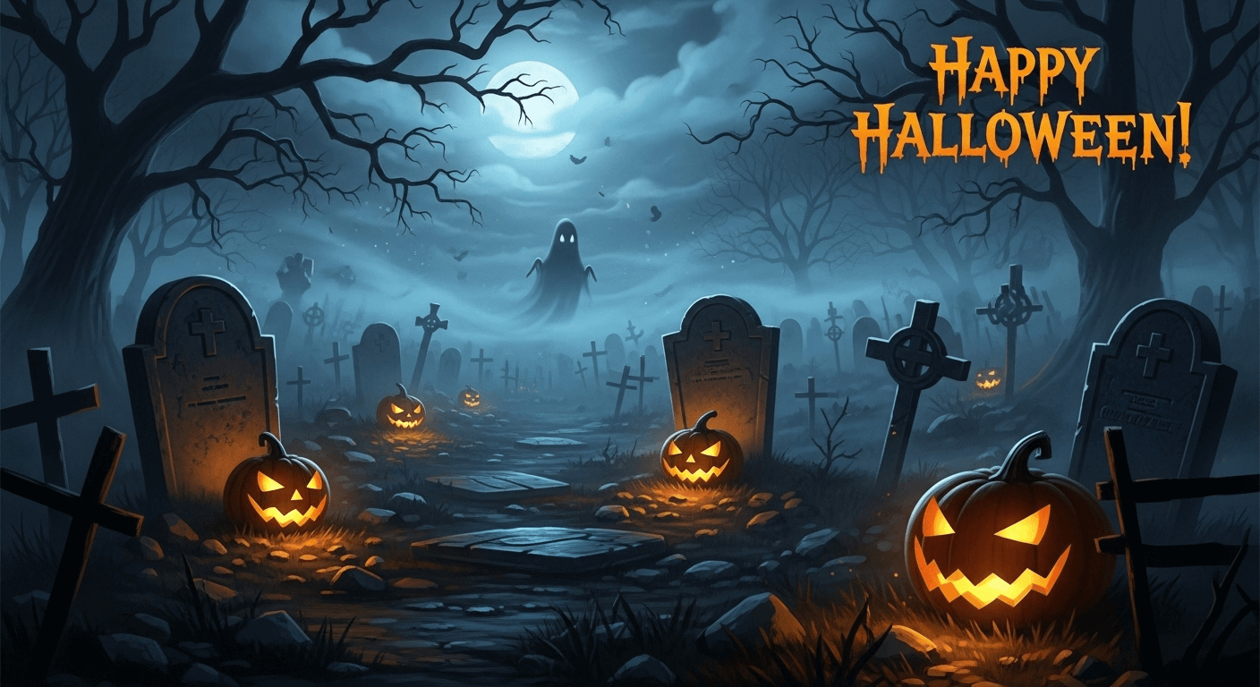 Happy haloween scary.