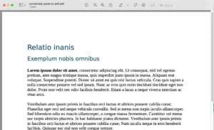 Screenshot of the QuillBot Word to PDF converter successful output
