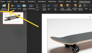 Remove Background from picture button in PowerPoint