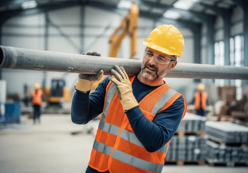 An AI-generated image of a construction worker