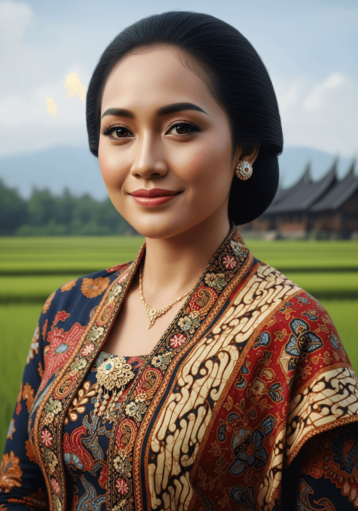 An AI-generated portrait of an Indonesian woman