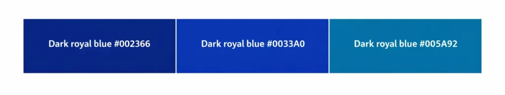 Dark royal blue
