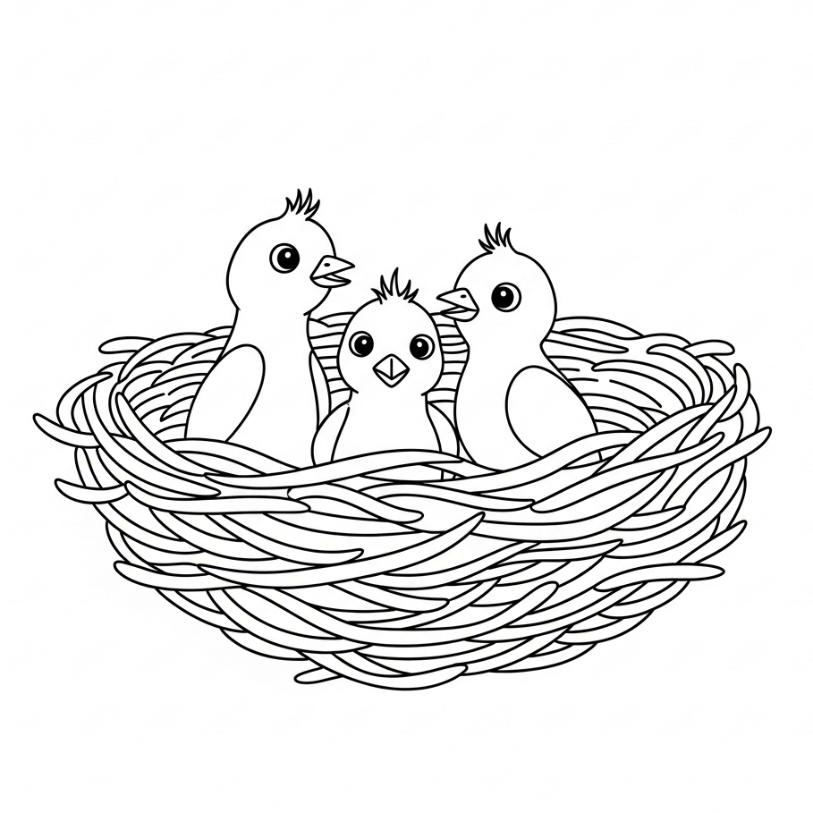 Frühlings-Ausmalbild für Kinder