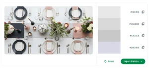 Wedding color palette generator