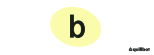 Letter b