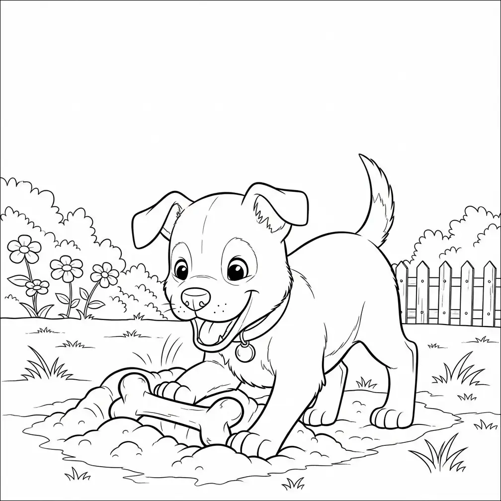Ausmalbilder Hunde