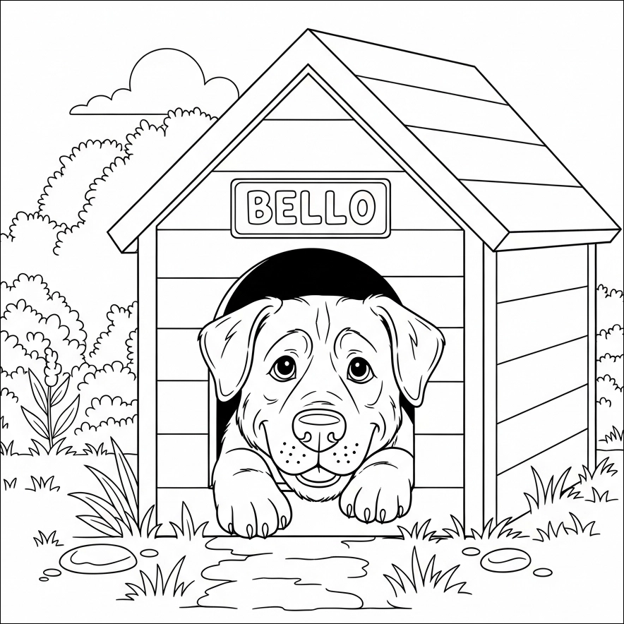 Ausmalbilder Hunde
