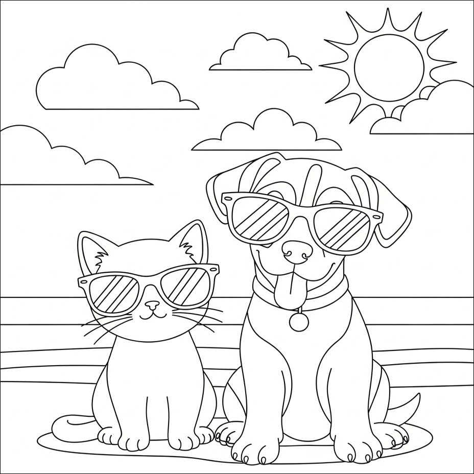 Ausmalbilder Hunde