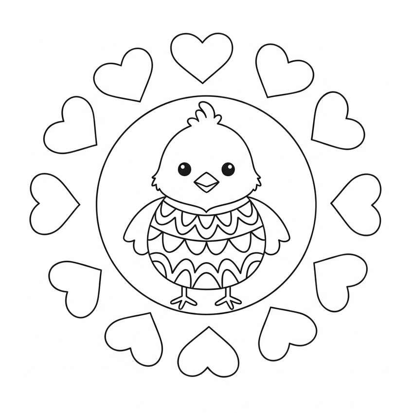 Ausmalbild Ostern