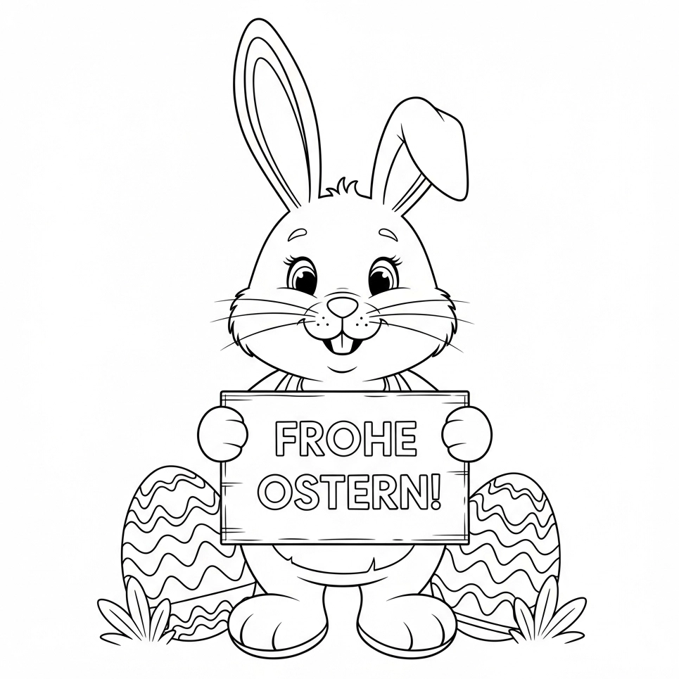 Ausmalbild Ostern