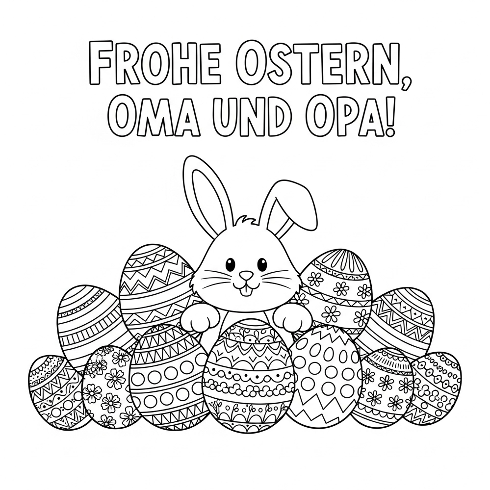 Ausmalbild Ostern