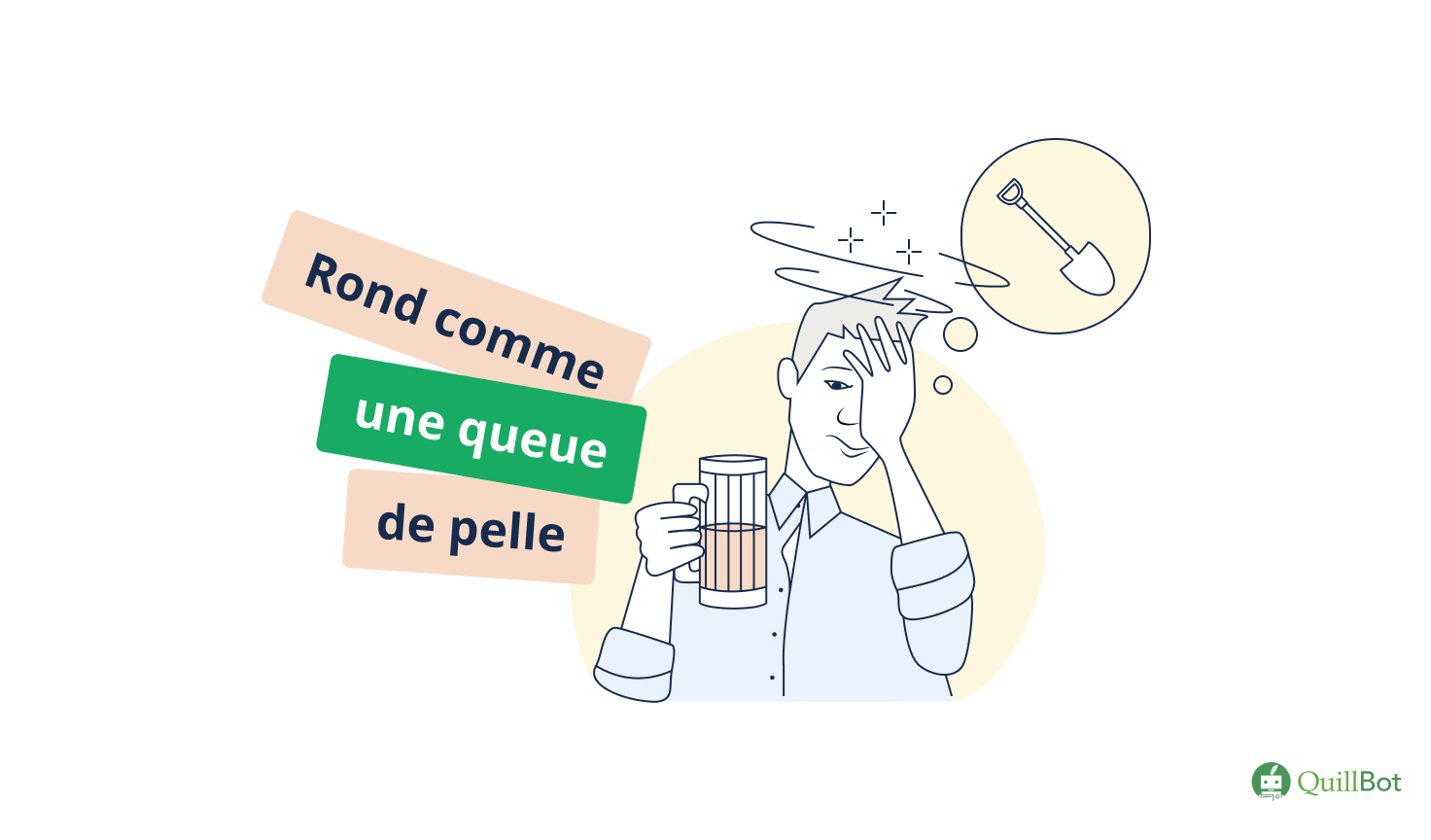 rond comme une queue de pelle