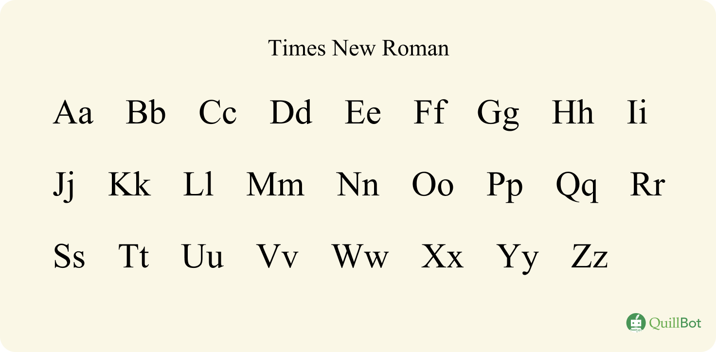 times new roman