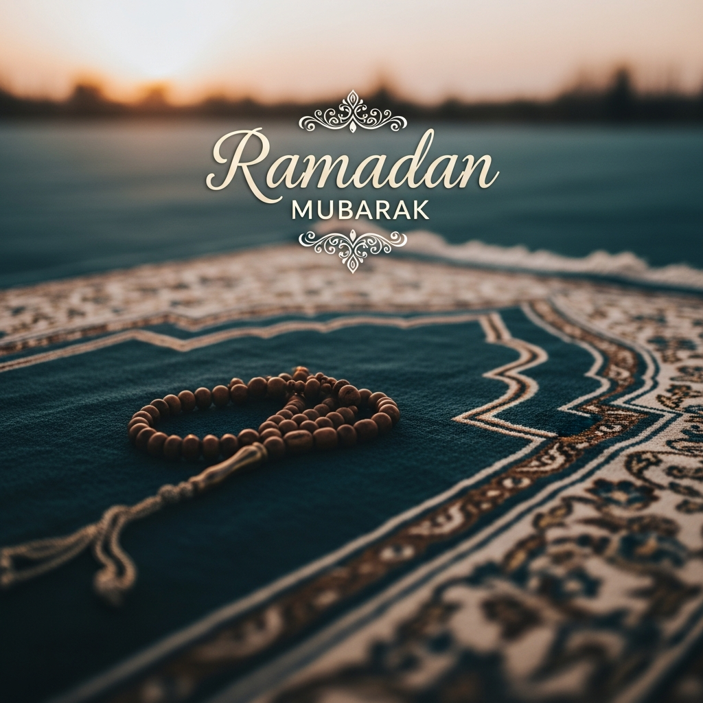 prayer mat and beads