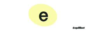 Lettre e minuscule