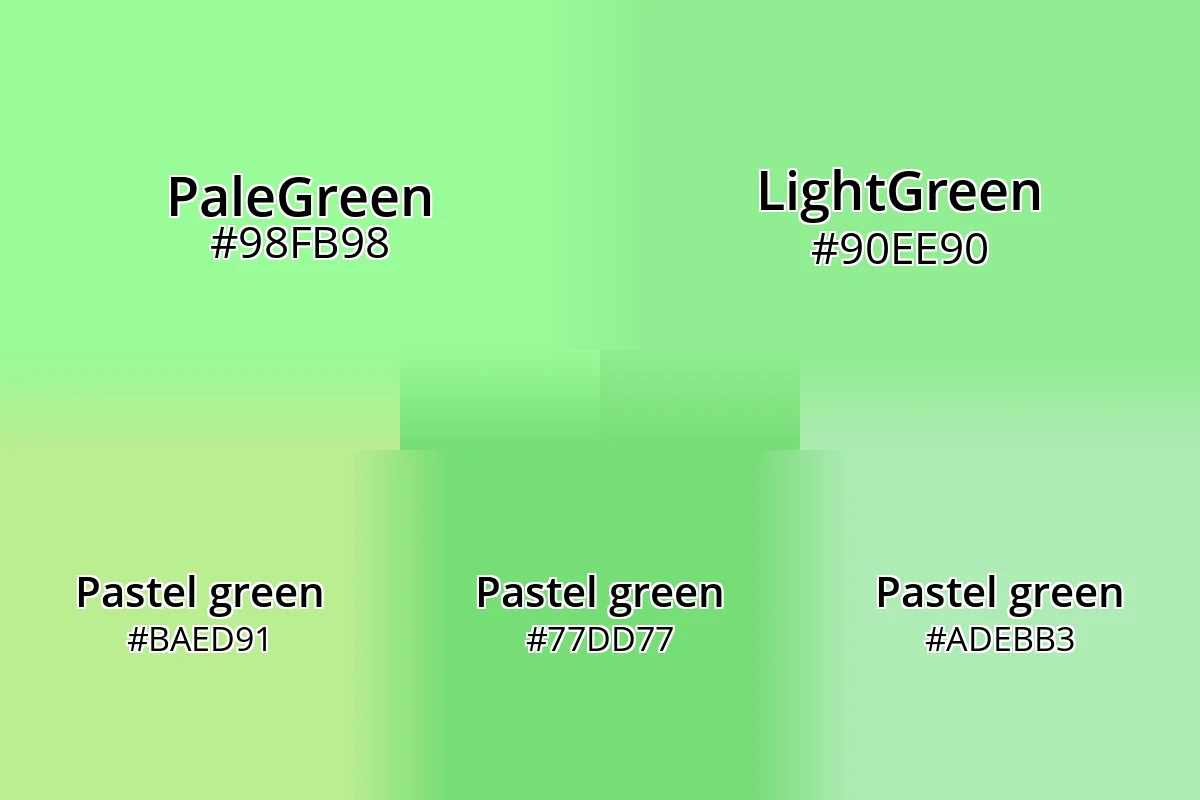Pastel green hex code