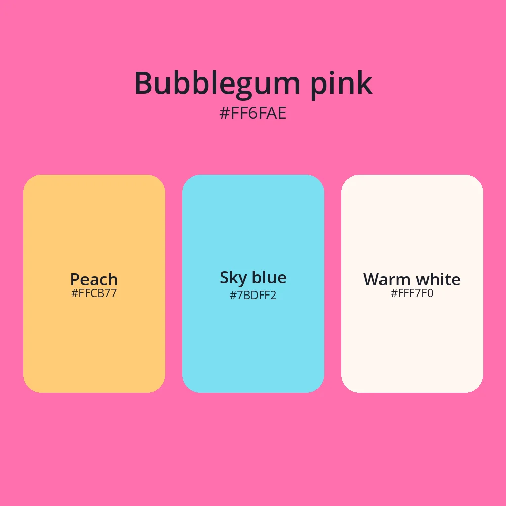 Pink color palette 1