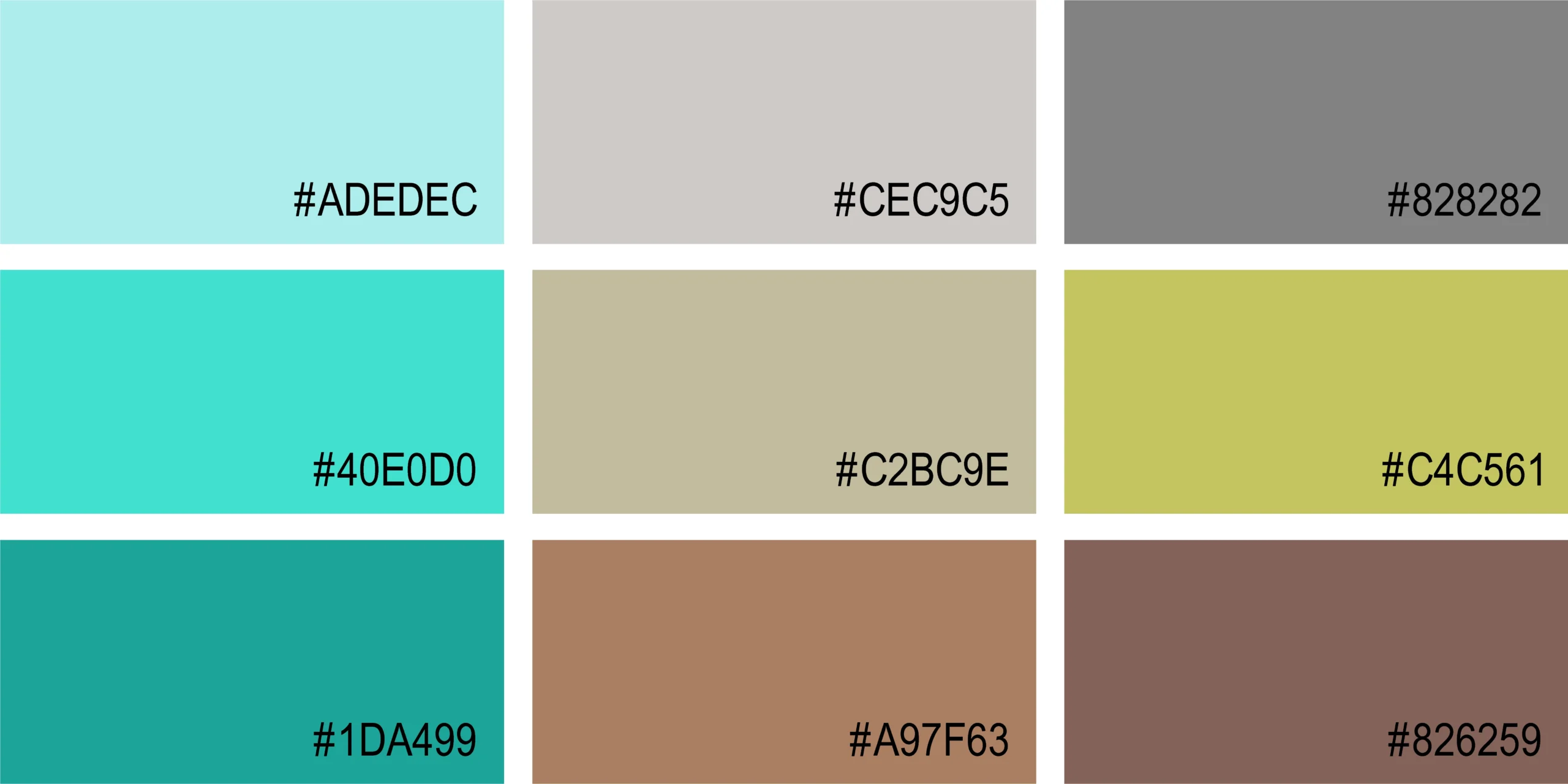 Türkis und Naturtöne