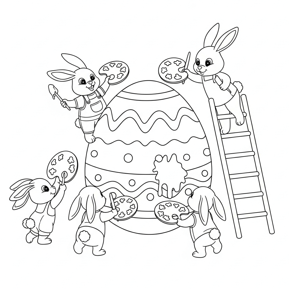 coloriage paques