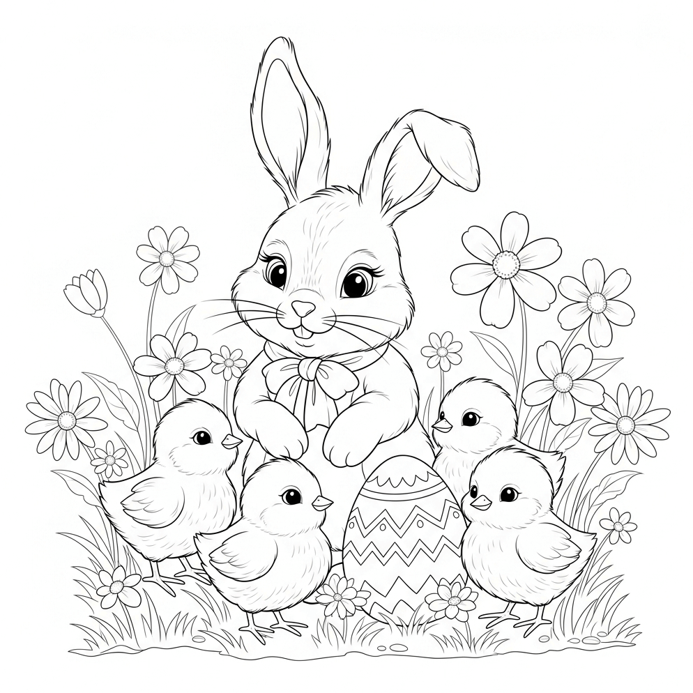 coloriage paques