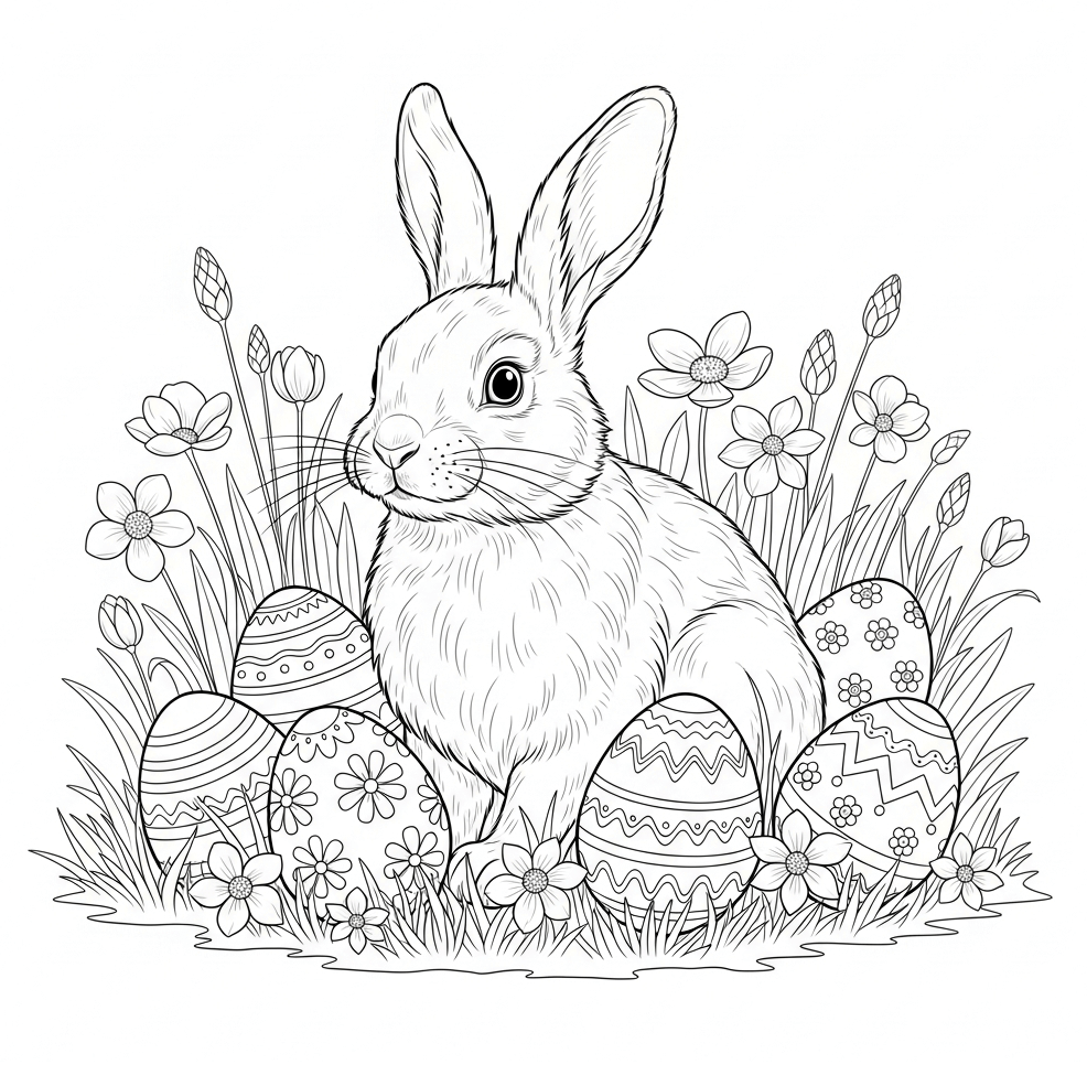 coloriage paques