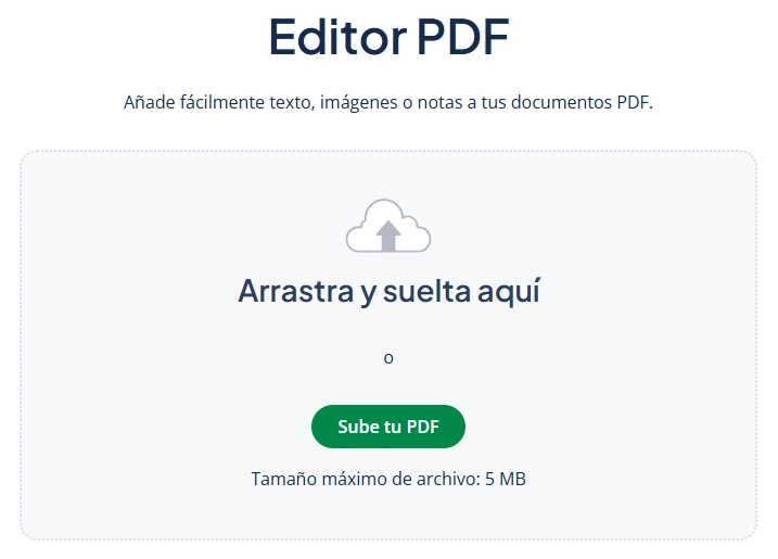 El editor PDF de Quillbot permite modificar documentos desde un mismo lugar.