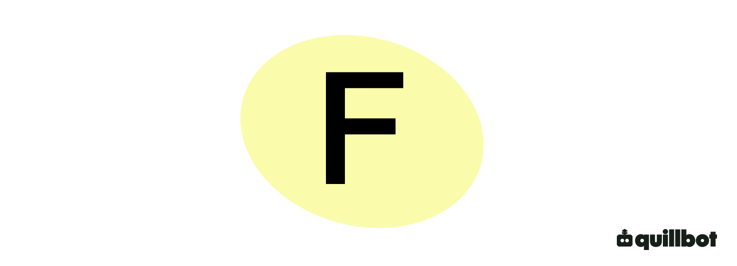 Lettre F majuscule