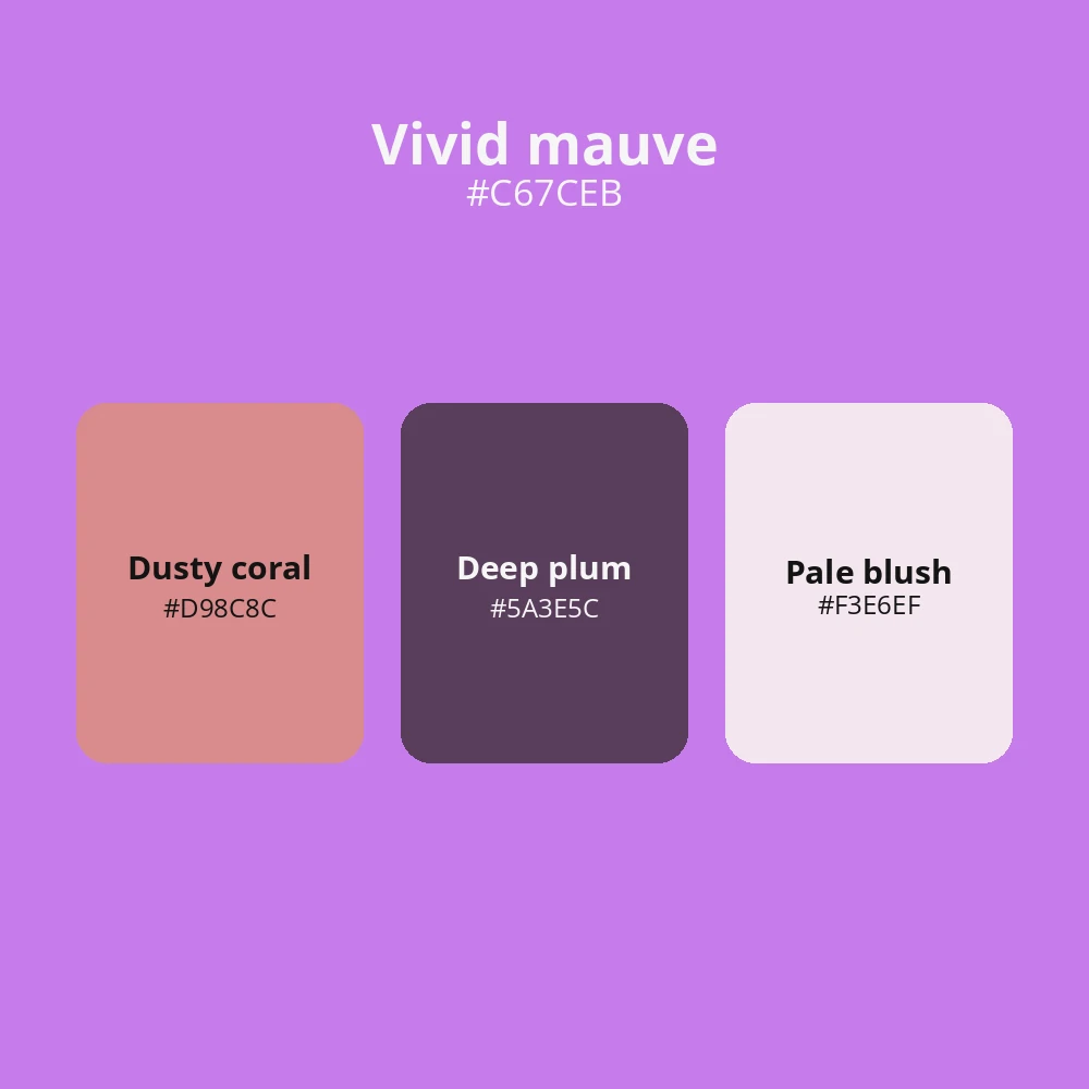 Mauve color palette 2