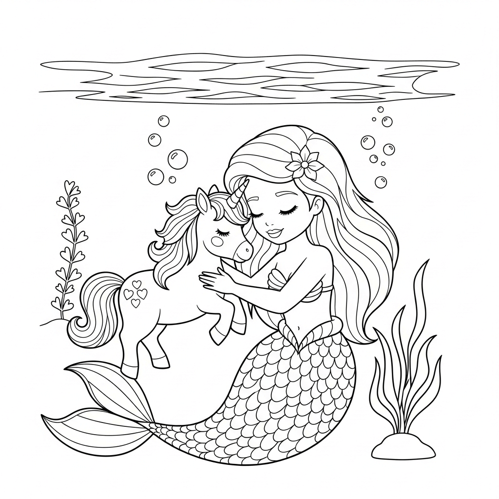 Meerjungfrau Einhorn