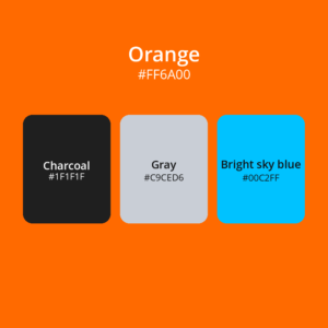 Orange color palette 3