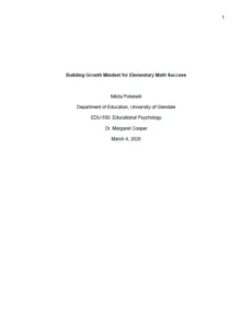 Sample APA title page