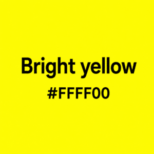 Bright yellow hex code