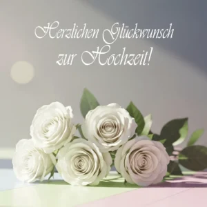 Glückwünsche zur Hochzeit