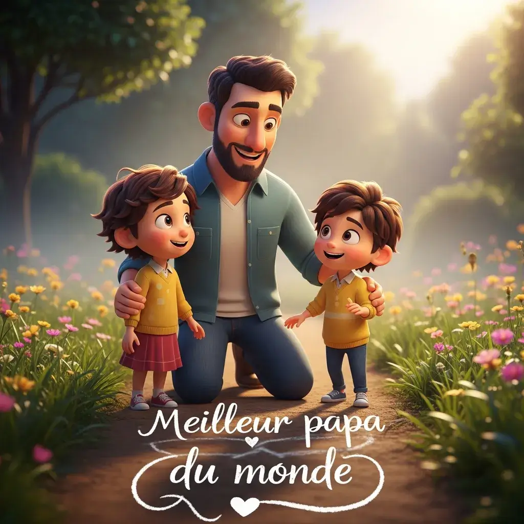 dessin fete des peres cartoon