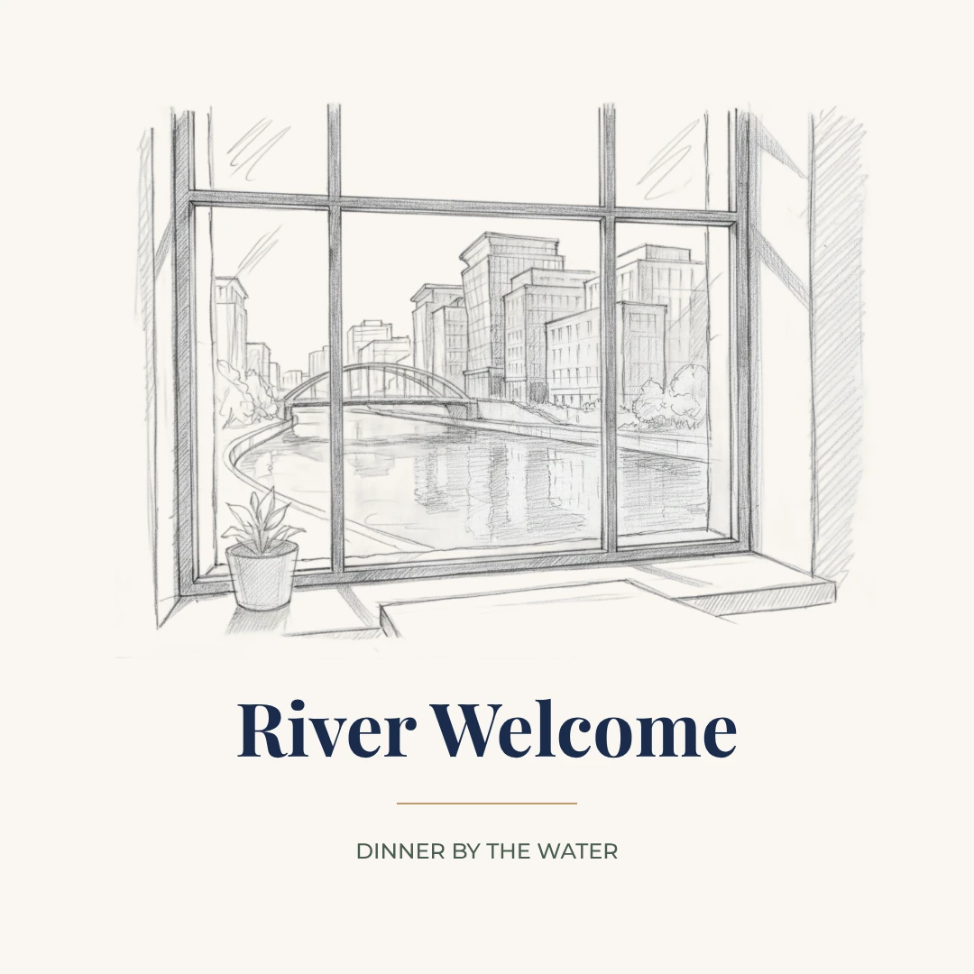 Riverside restaurant logo idea