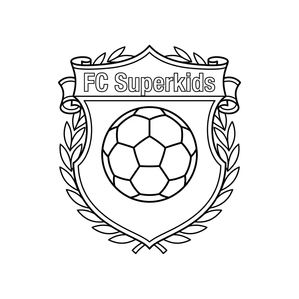 coloriage football blason