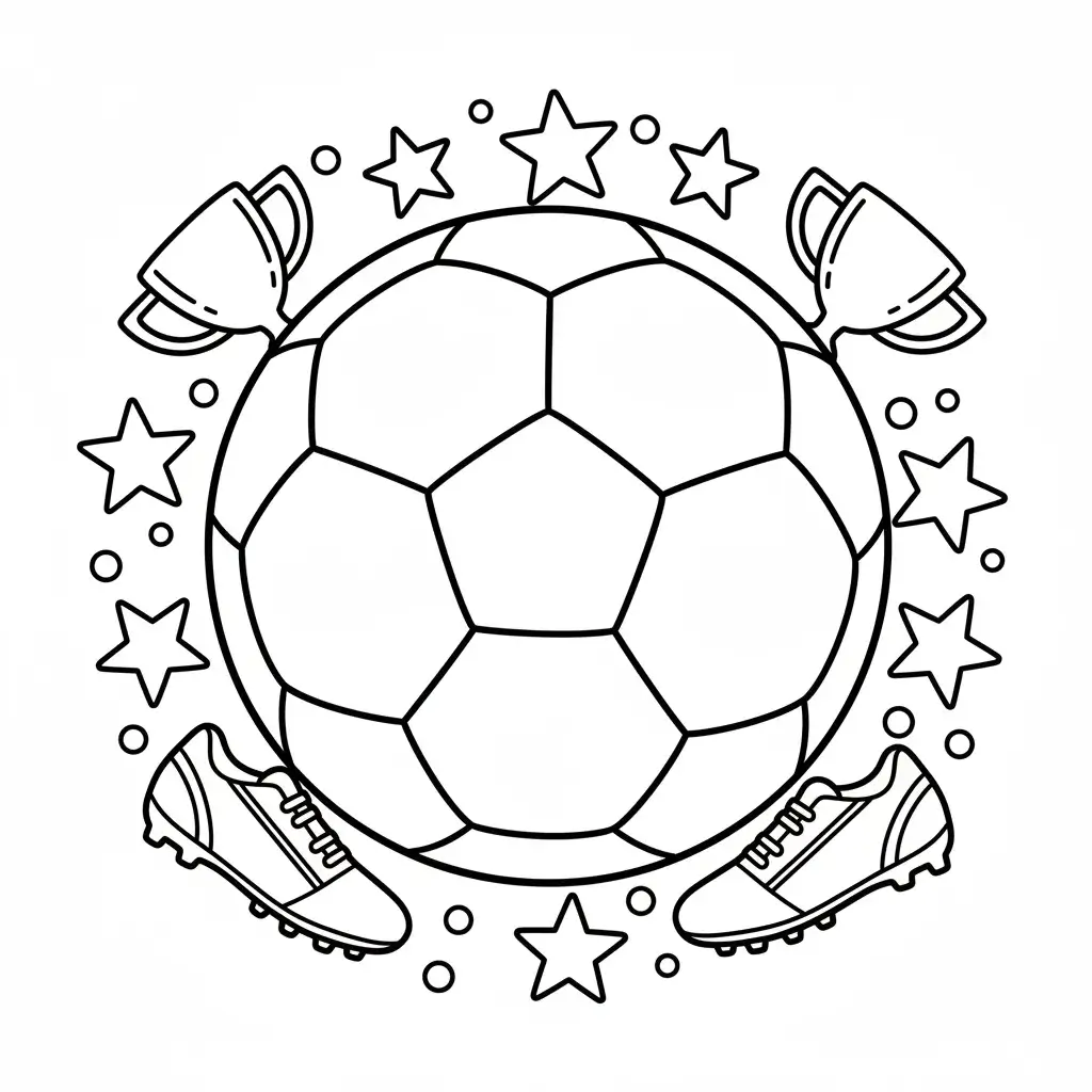 coloriage football coupes