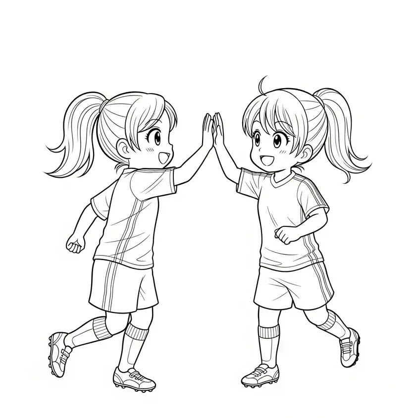 coloriage football filles