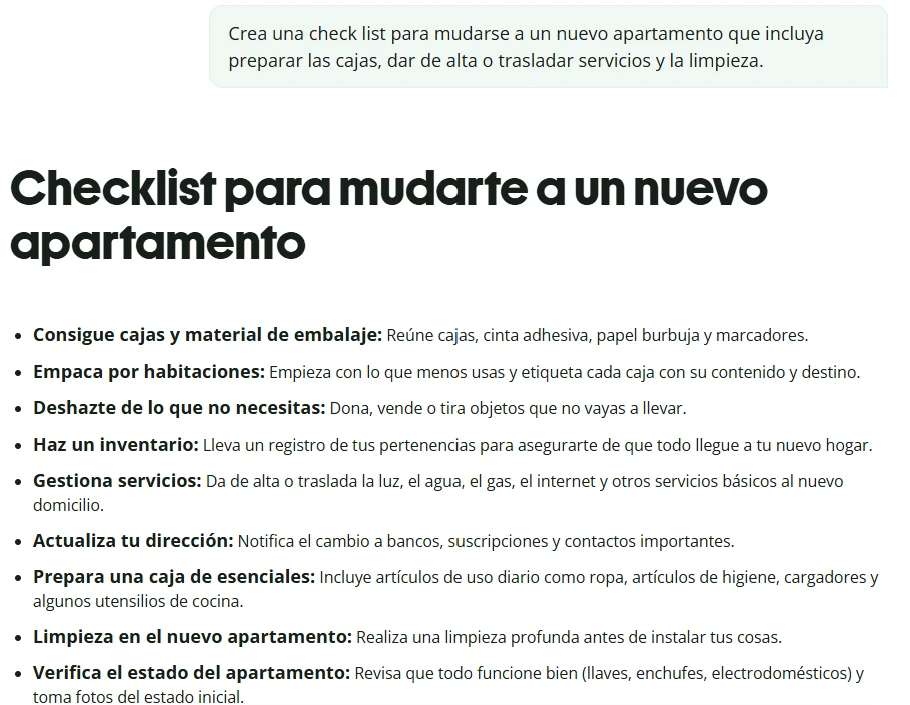 resultado generador checklist