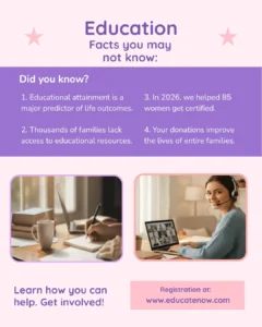 instagram post template educational post for a nonprofit