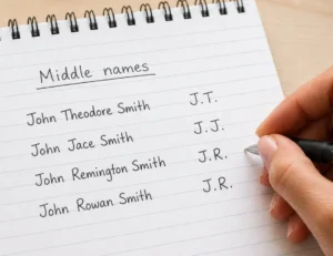 Middle names for boys