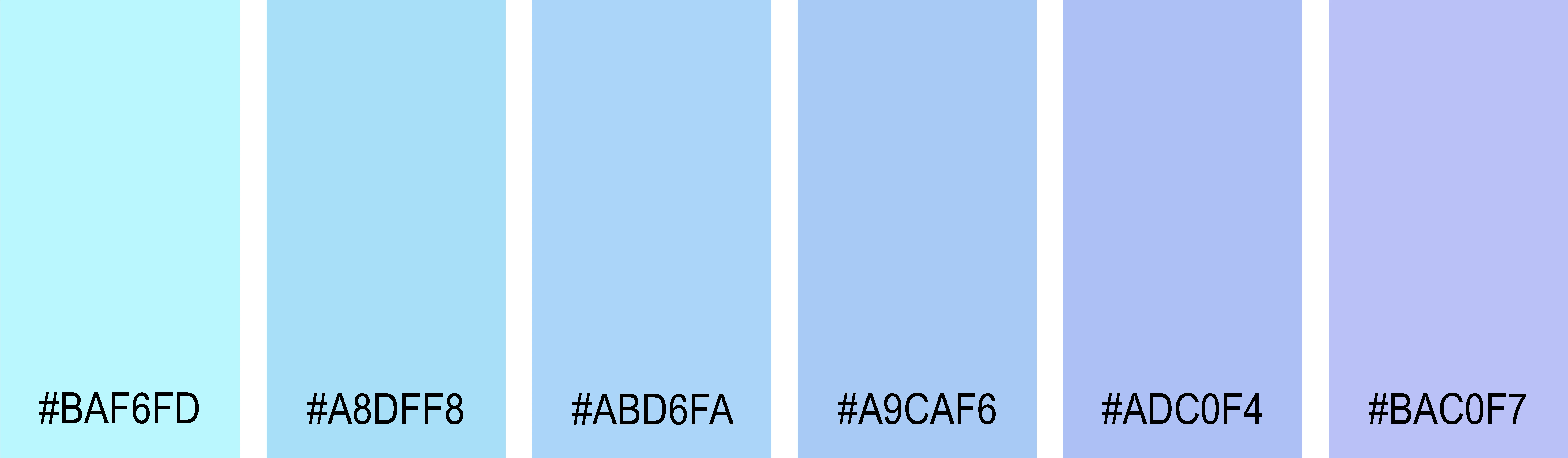 Pastellblau Farbpalette