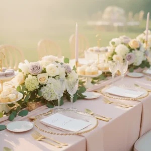 Pastellfarben Hochzeit Deko
