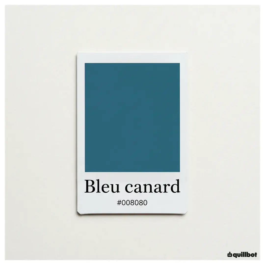 bleu canard couleur